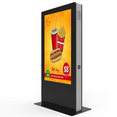 49 inch floor stand outdoor sunlight readable digital signage 