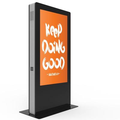 65 inch floor stand outdoor sunlight readable digital signage