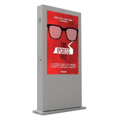85 inch floor stand outdoor sunlight readable digital signage 