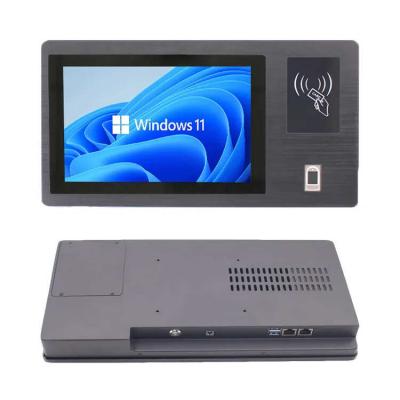 10.1 inch all in one touchscreen panel pc with RFID reader and Fingerprint Recognition 