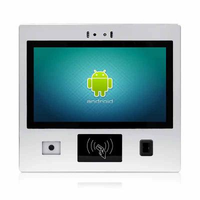 13.3 inch RK3288 industrial all in one panel pc capacitive touch screen Face recognition kiosk with QR code scanner IC/ID reader camera